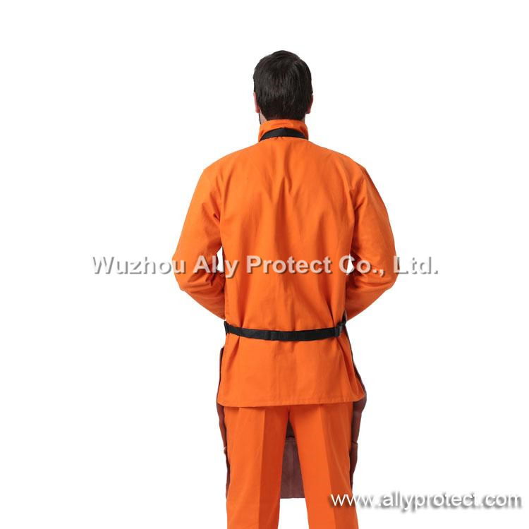 AP-6103 Gray Leather Full Bib Apron